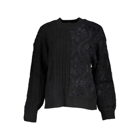 Desigual Elegant Turtleneck Sweater with Contrast Details Desigual