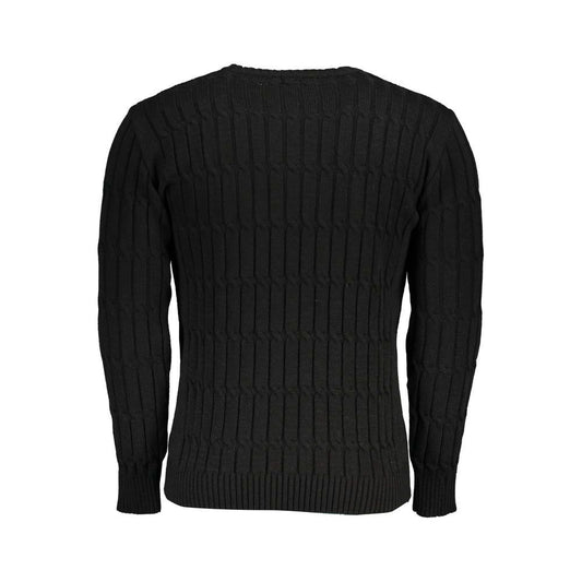 Twisted Crew Neck Sweater with Contrast Details