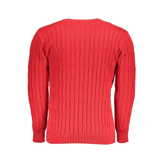 Grand Polo Pink Twisted Crew Neck Sweater