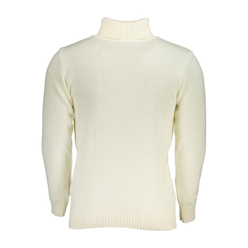 Elegant Turtleneck Sweater with Embroidered Logo