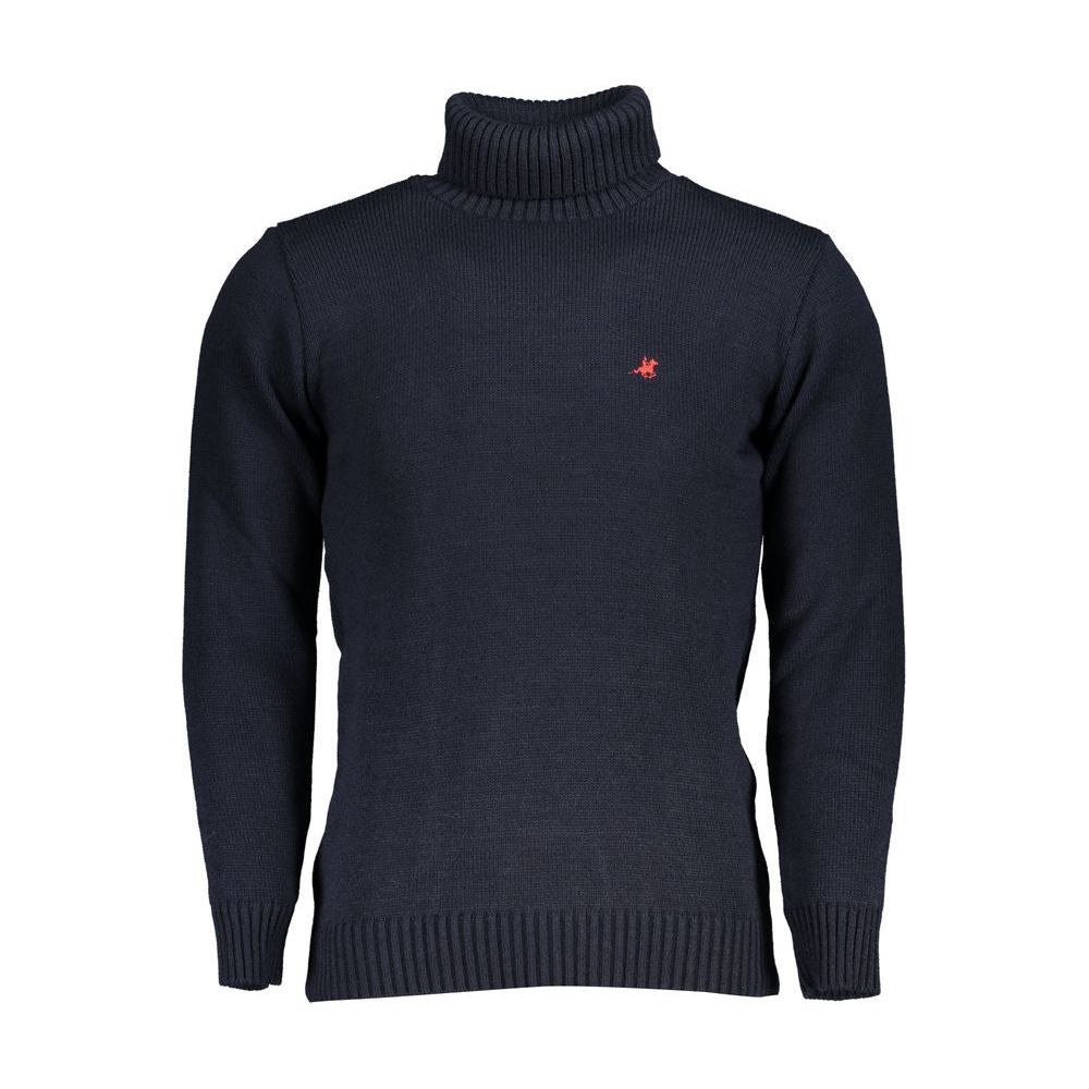 Elegant Turtleneck Sweater with Embroidered Logo