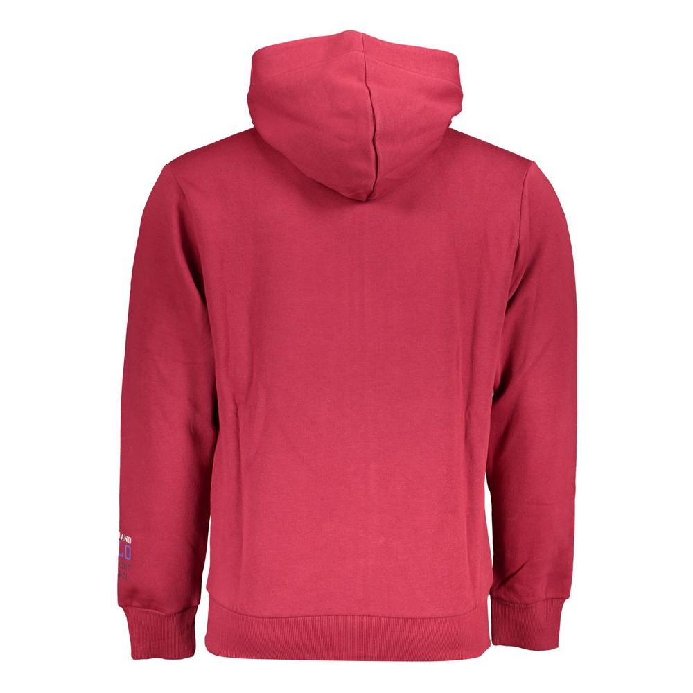 Chic Pink Fleece Hooded Sweatshirt