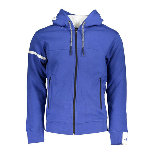 Classic Blue Hooded Fleece Sweatshirt