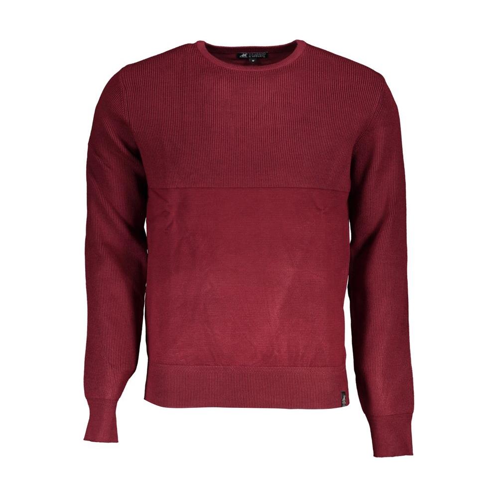 Elegant Crew Neck Contrast Sweater