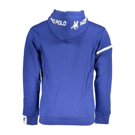 Classic Blue Hooded Fleece Sweatshirt