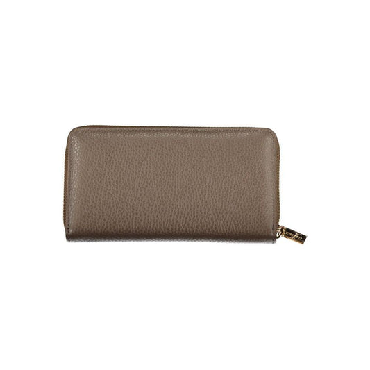 Coccinelle Chic Brown Leather Wallet with Ample Space Coccinelle