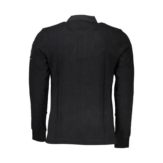 Elegant Long Sleeved Black Polo