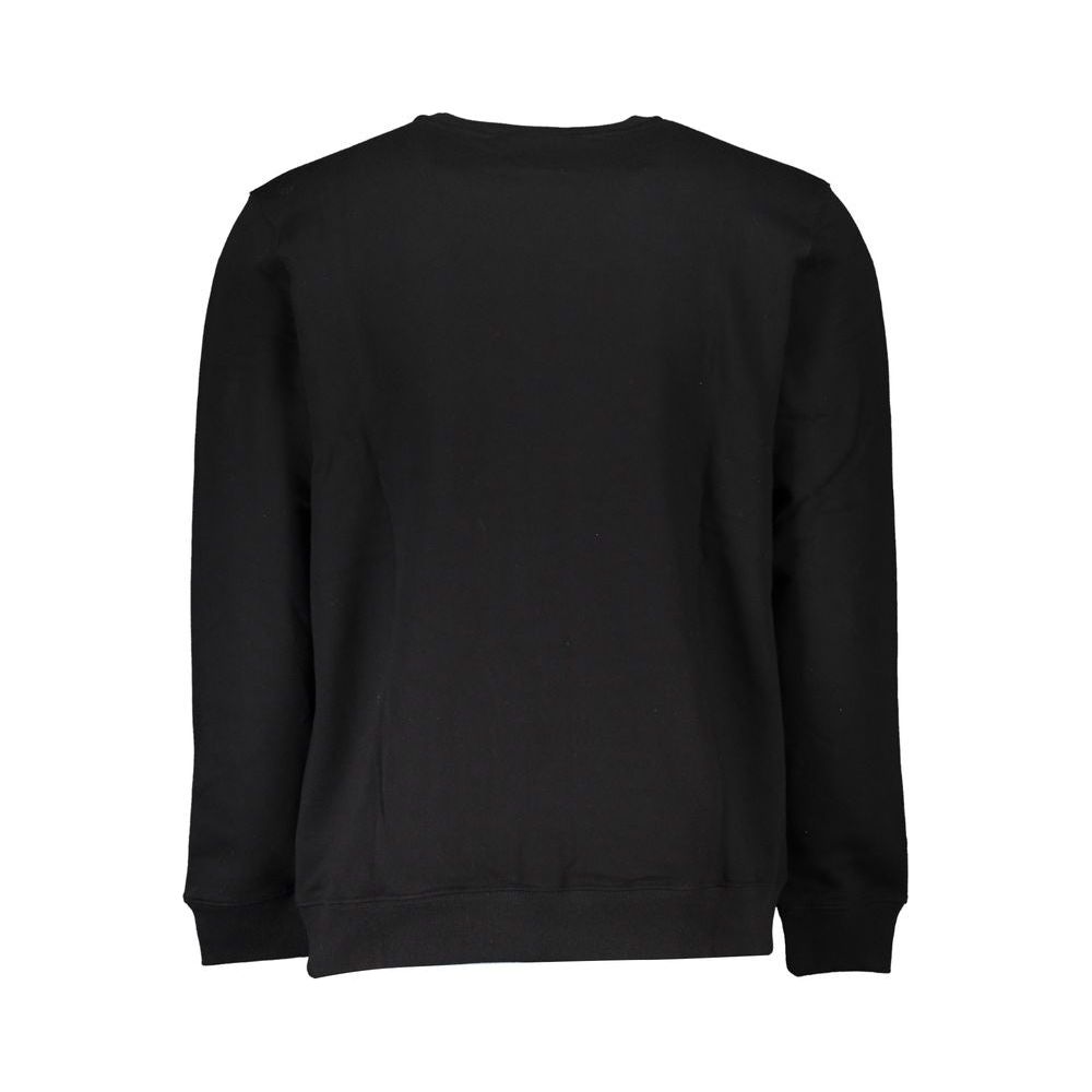 Sleek Fleece Crew Neck Black Sweatshirt