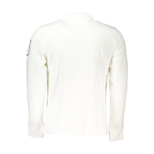 Elegant Long Sleeved White Polo