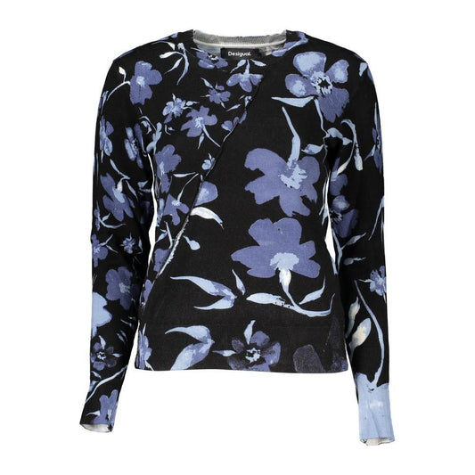 Desigual Chic Contrasting Crew Neck Sweater Desigual