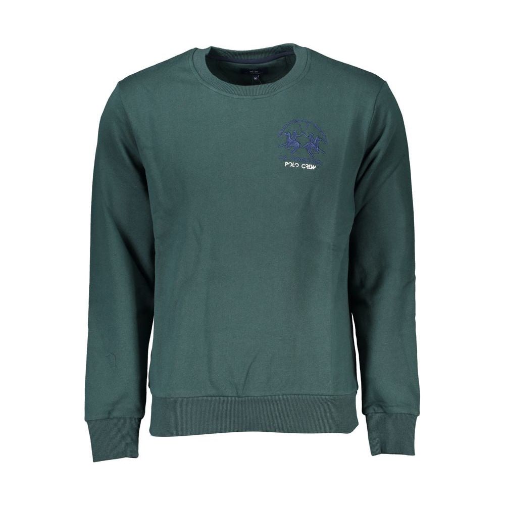 Emerald Crew Neck Cotton Sweater - Regular Fit