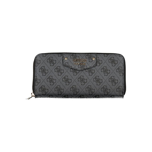 Chic Gray ECO Wallet with Contrasting Details