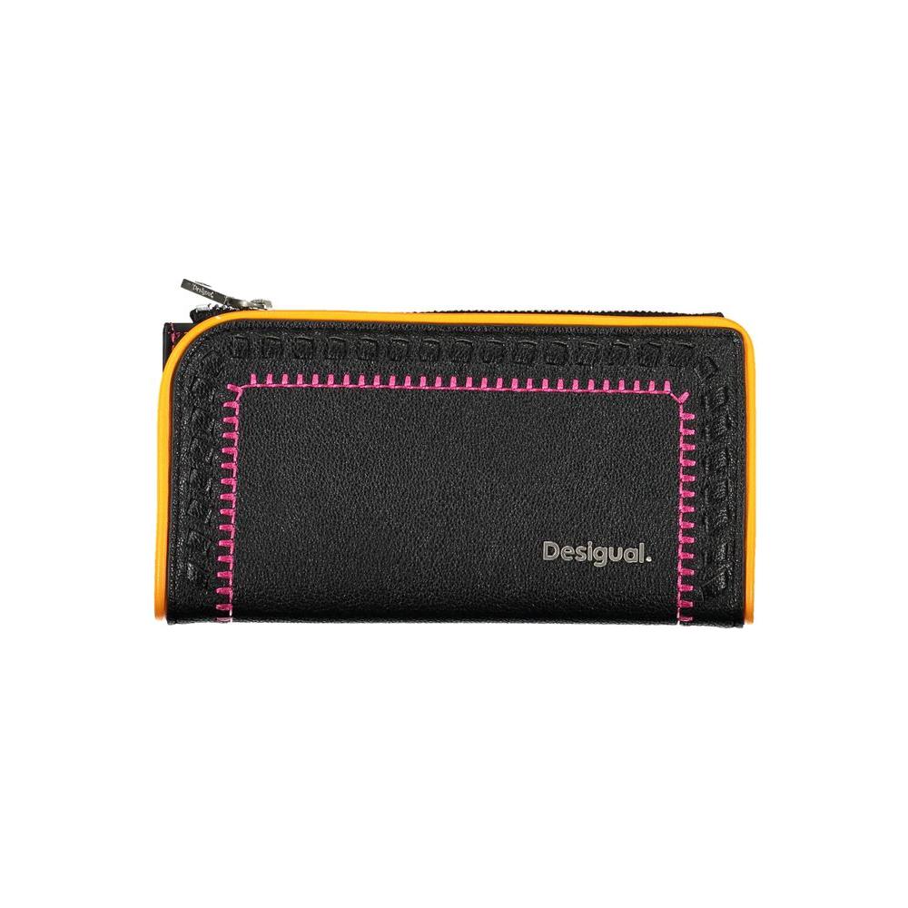 Elegant Black Two-Compartment Wallet