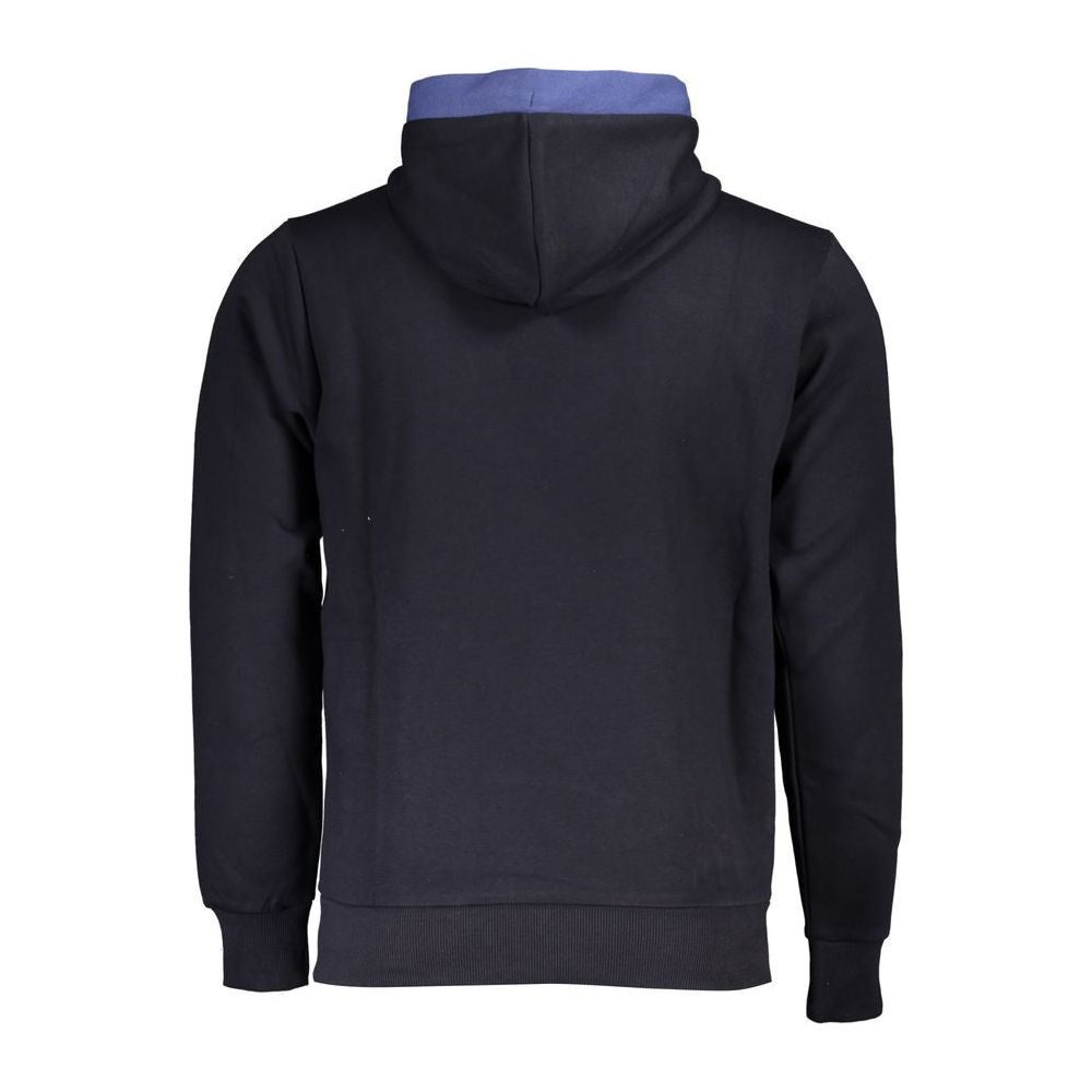 Classic Blue Contrast Hooded Sweatshirt