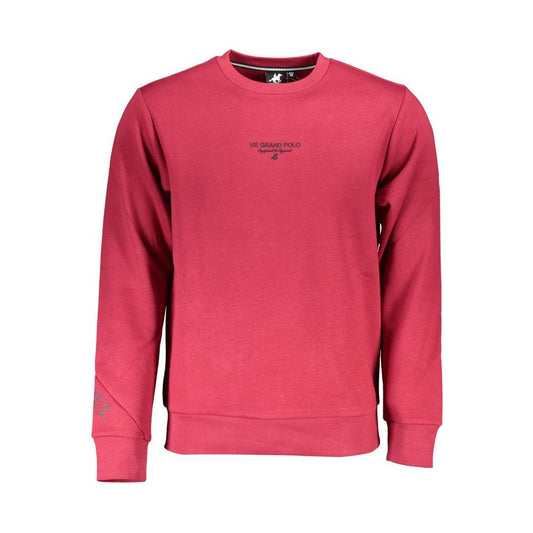 Chic Pink Fleece Crew Neck Sweatshirt