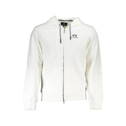 Elegant White Hooded Sweatshirt for Men