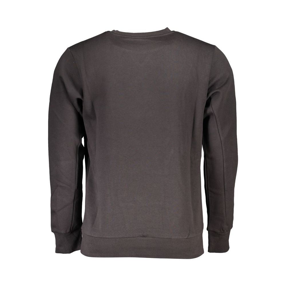 Classic Crew Neck Fleece Sweatshirt In Gray