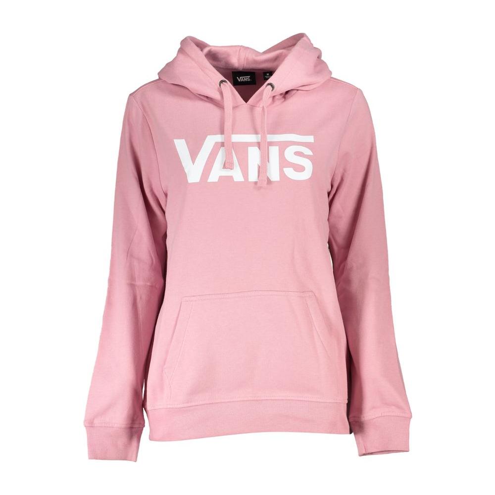 Chic Pink Hooded Fleece Sweatshirt