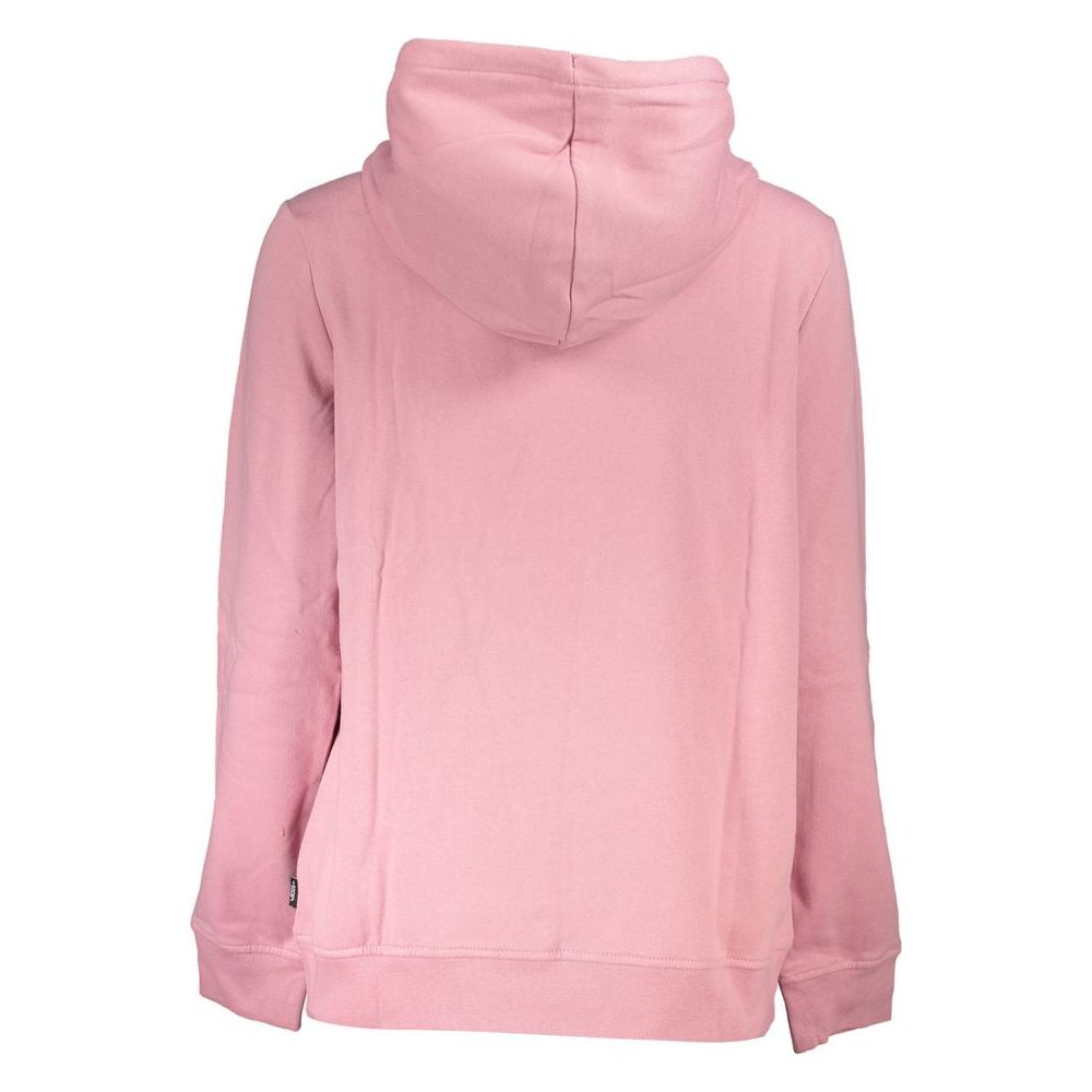 Chic Pink Hooded Fleece Sweatshirt