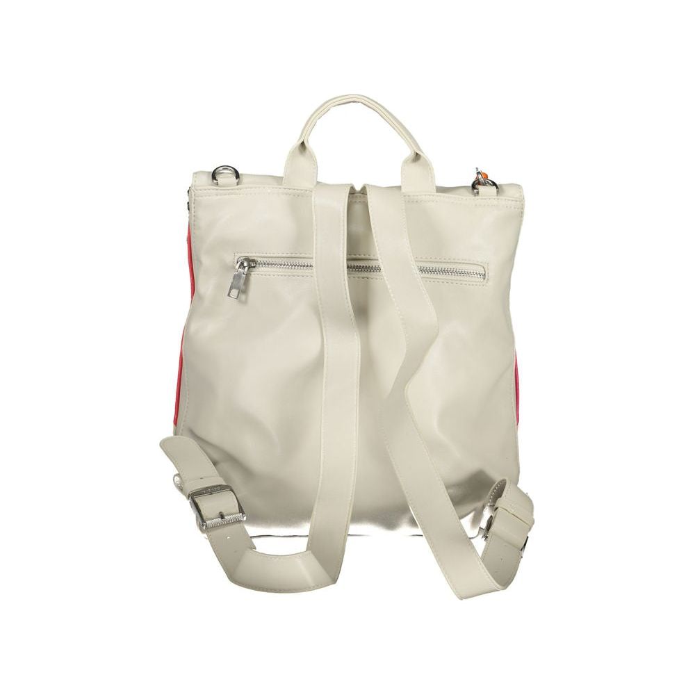 Front view with bag zipped and handles upright.