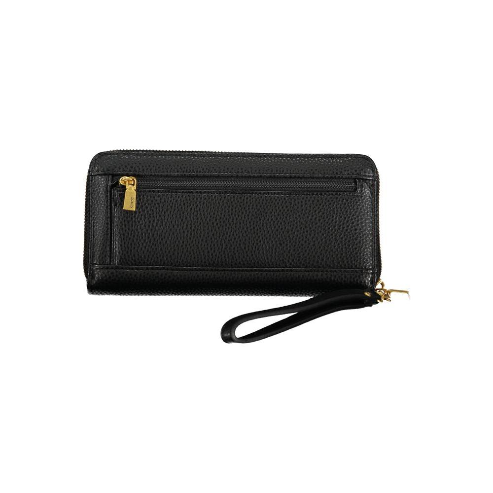 Elegant Black Multi-Compartment Wallet