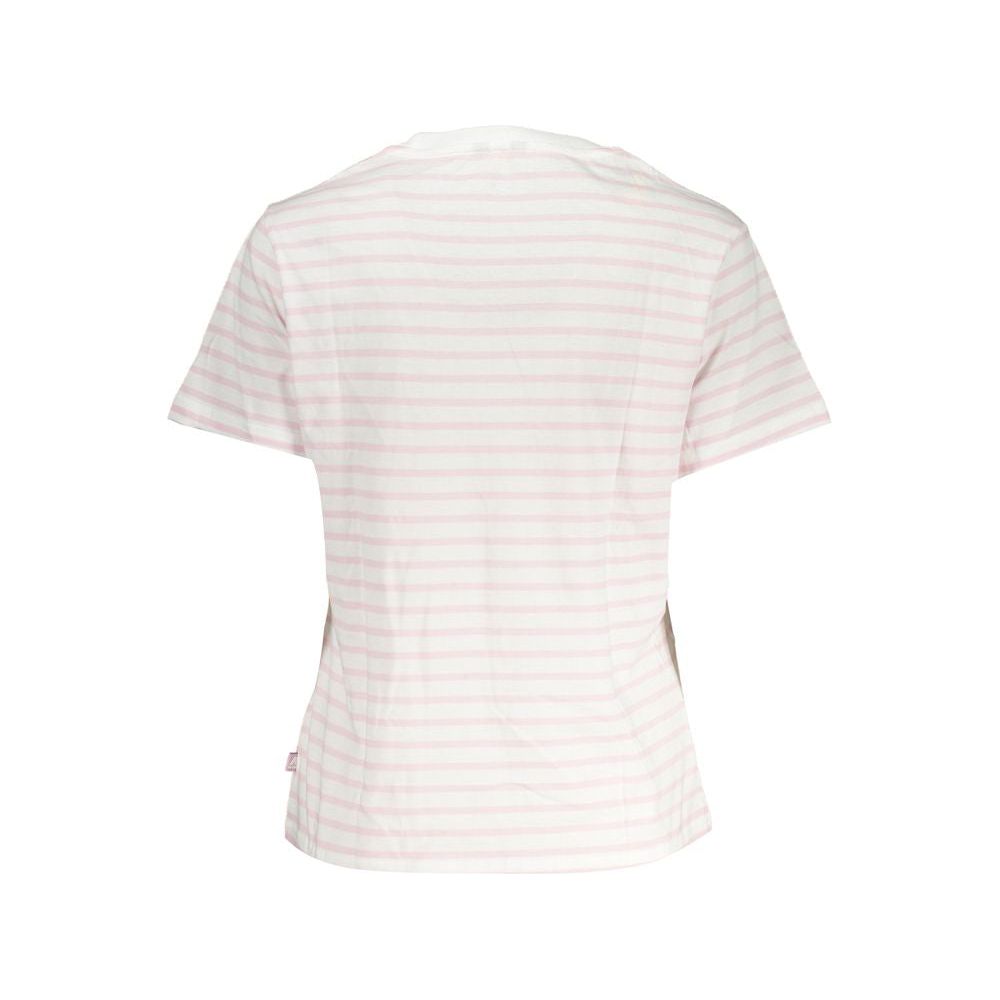 Chic White Contrast Detail Tee