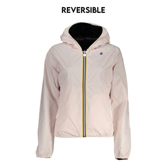 Chic Reversible Hooded Jacket in Pink