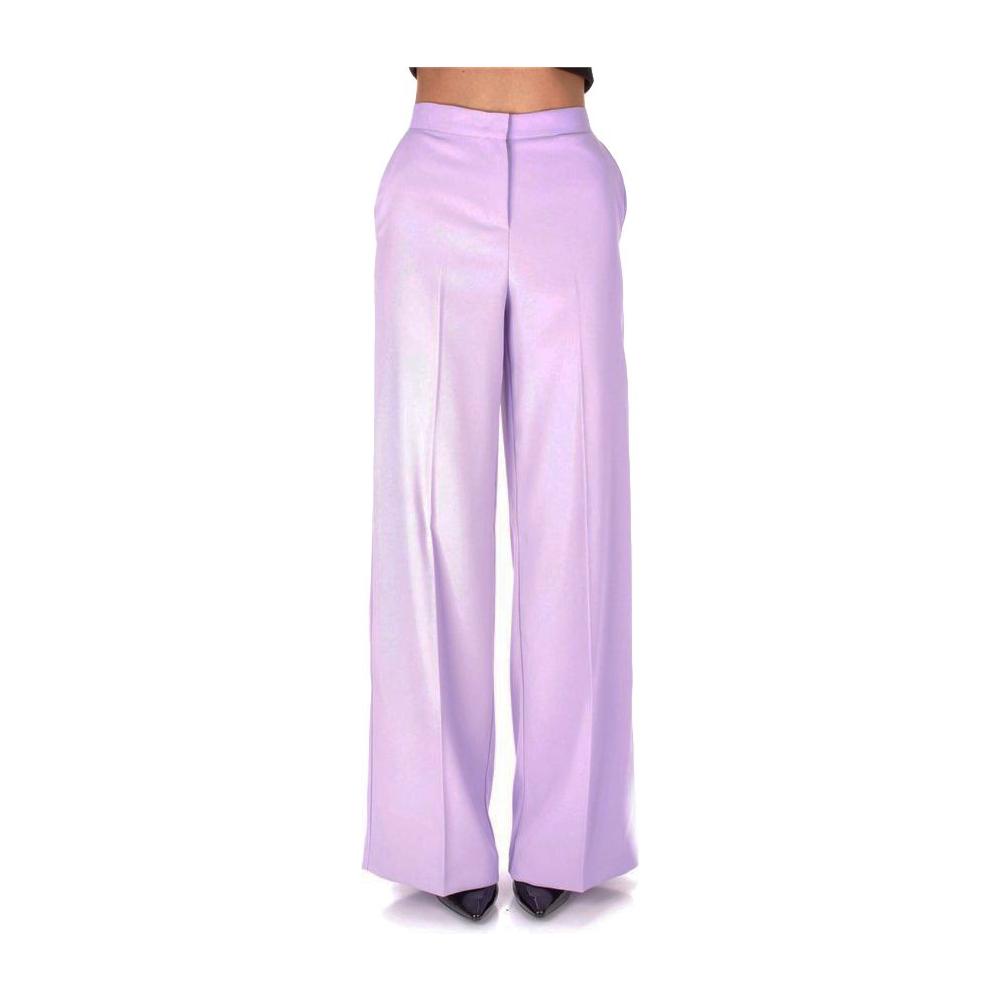 Elegant High-Waist Crepe Trousers