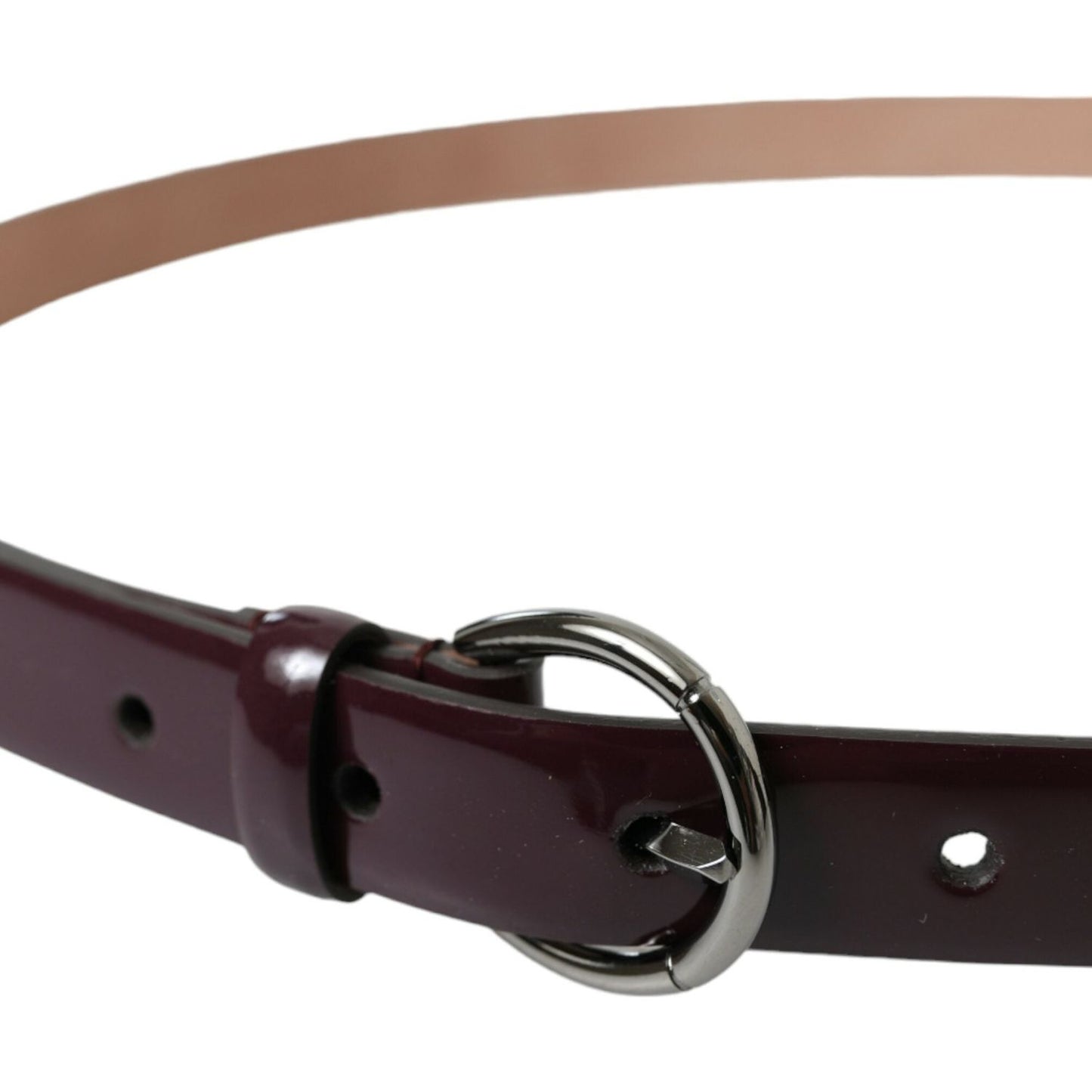 Elegant Maroon Leather Waist Belt