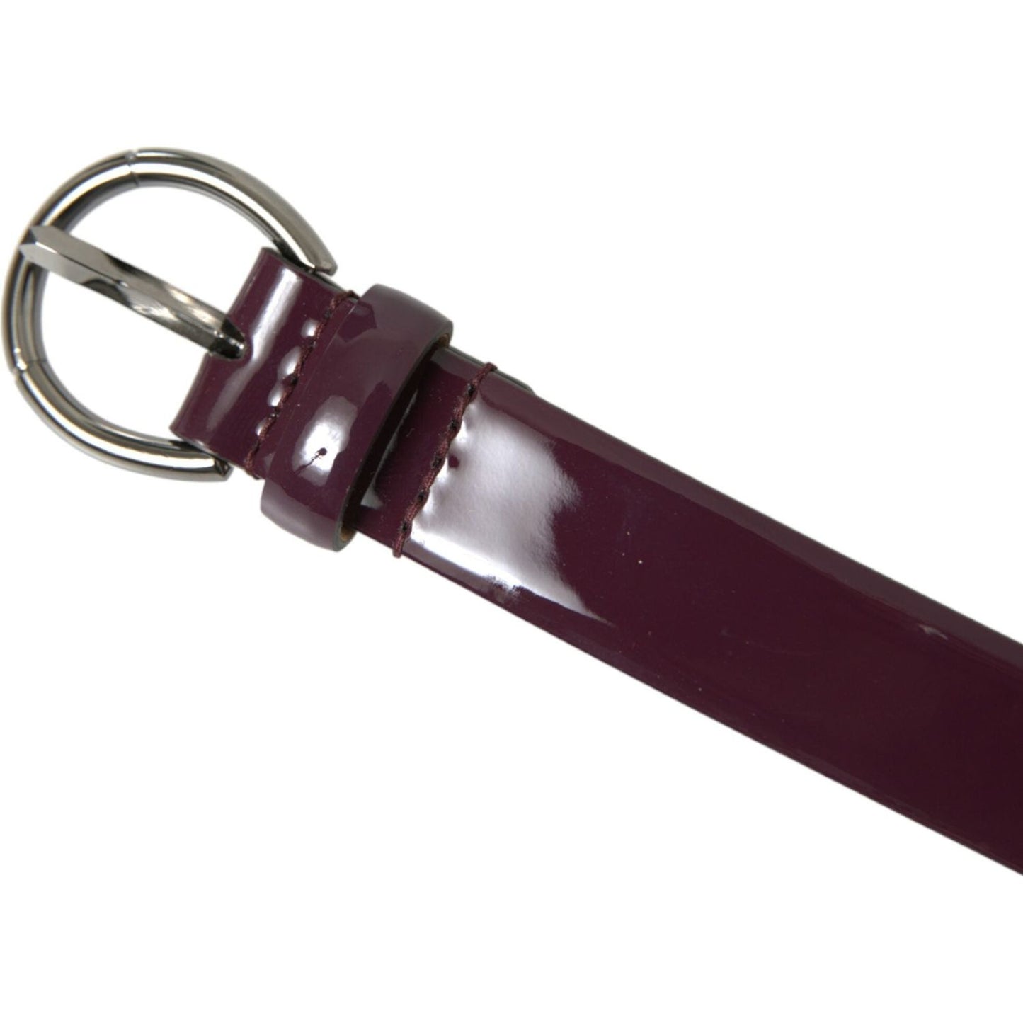 Elegant Maroon Leather Waist Belt