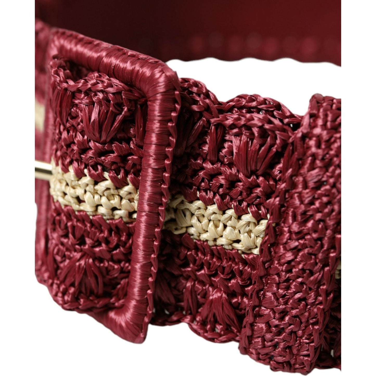 Maroon Elegance Canvas Waist Belt