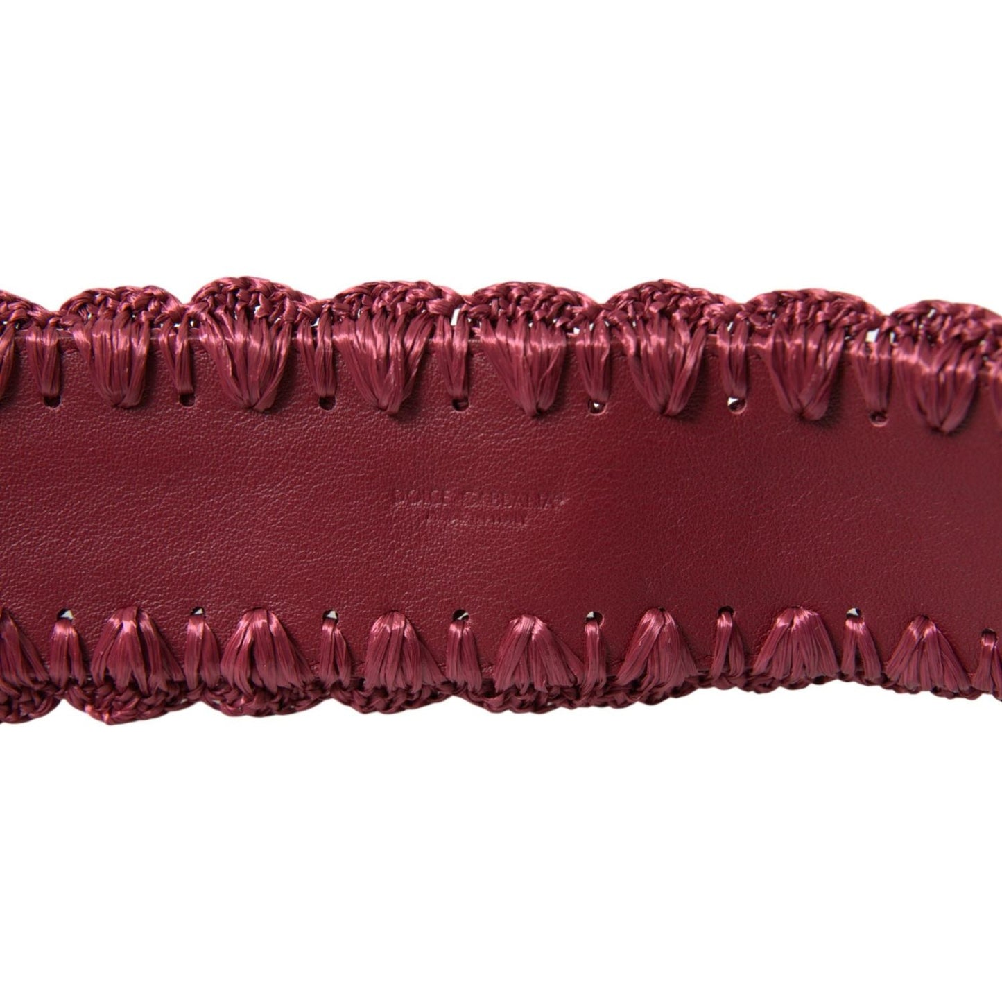 Maroon Elegance Canvas Waist Belt