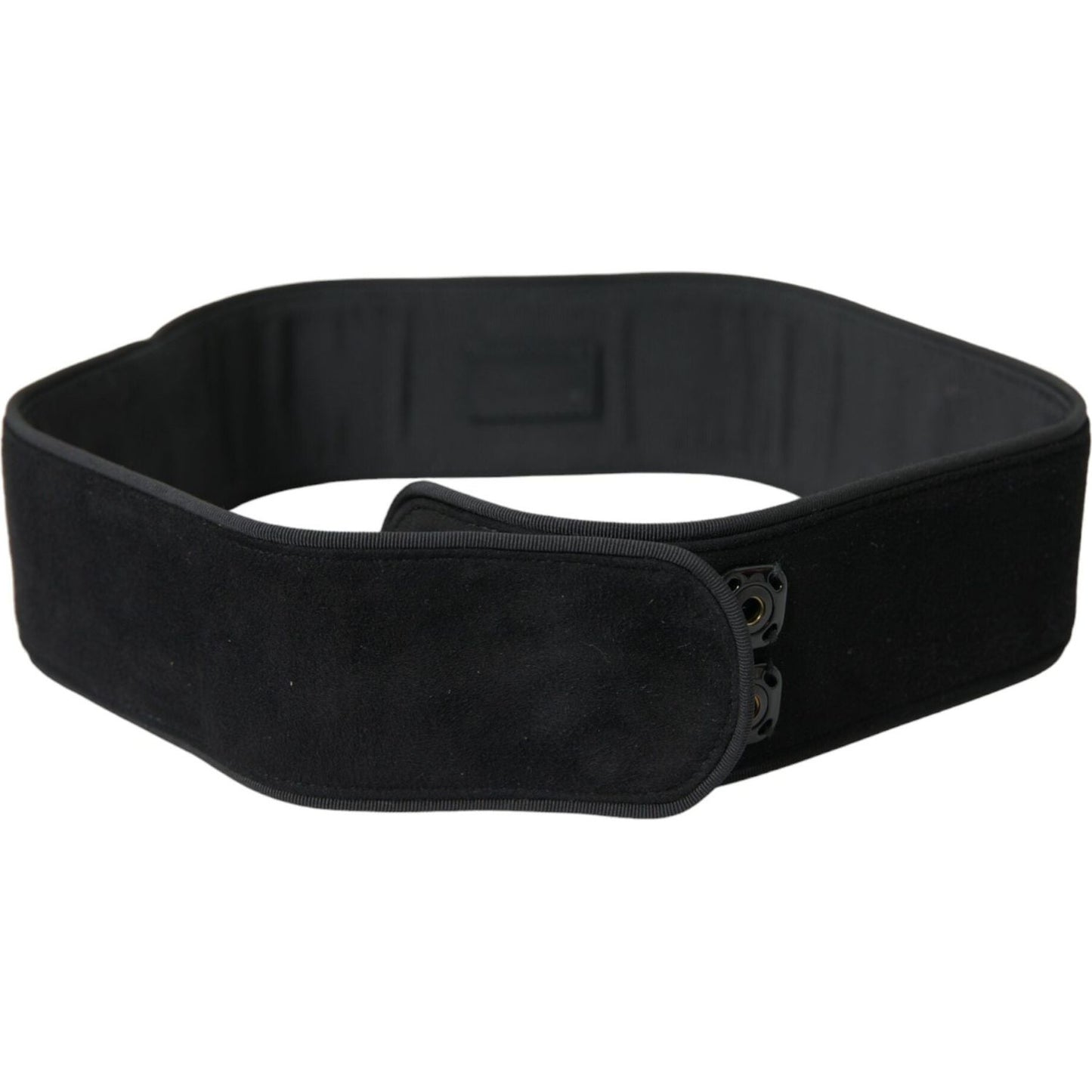 Elegant Suede Waist Belt in Timeless Black