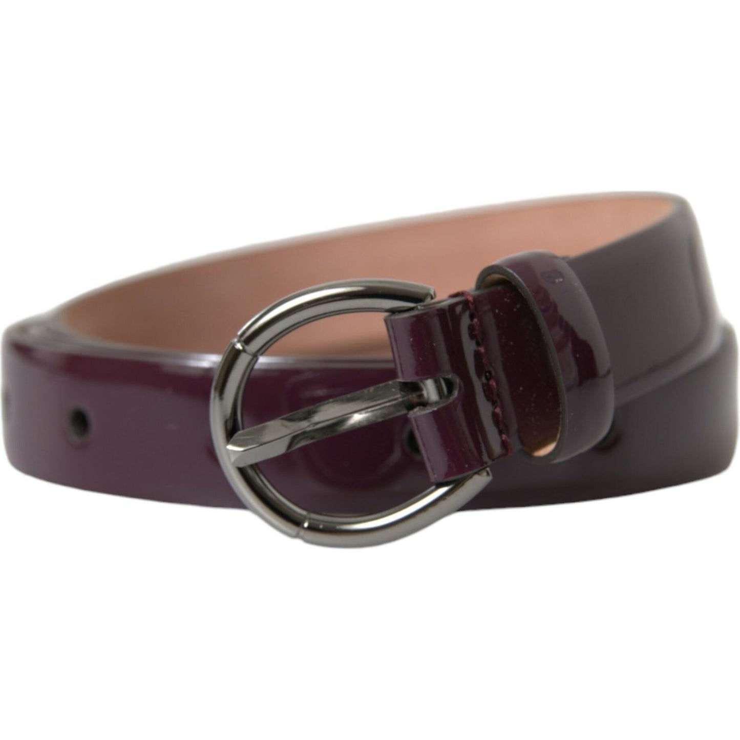 Elegant Maroon Leather Waist Belt