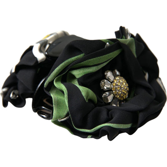 Multicolor Floral Crystal Hair Claw