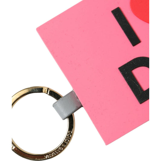 Chic Trifold Gold & Pink Key Holder Case