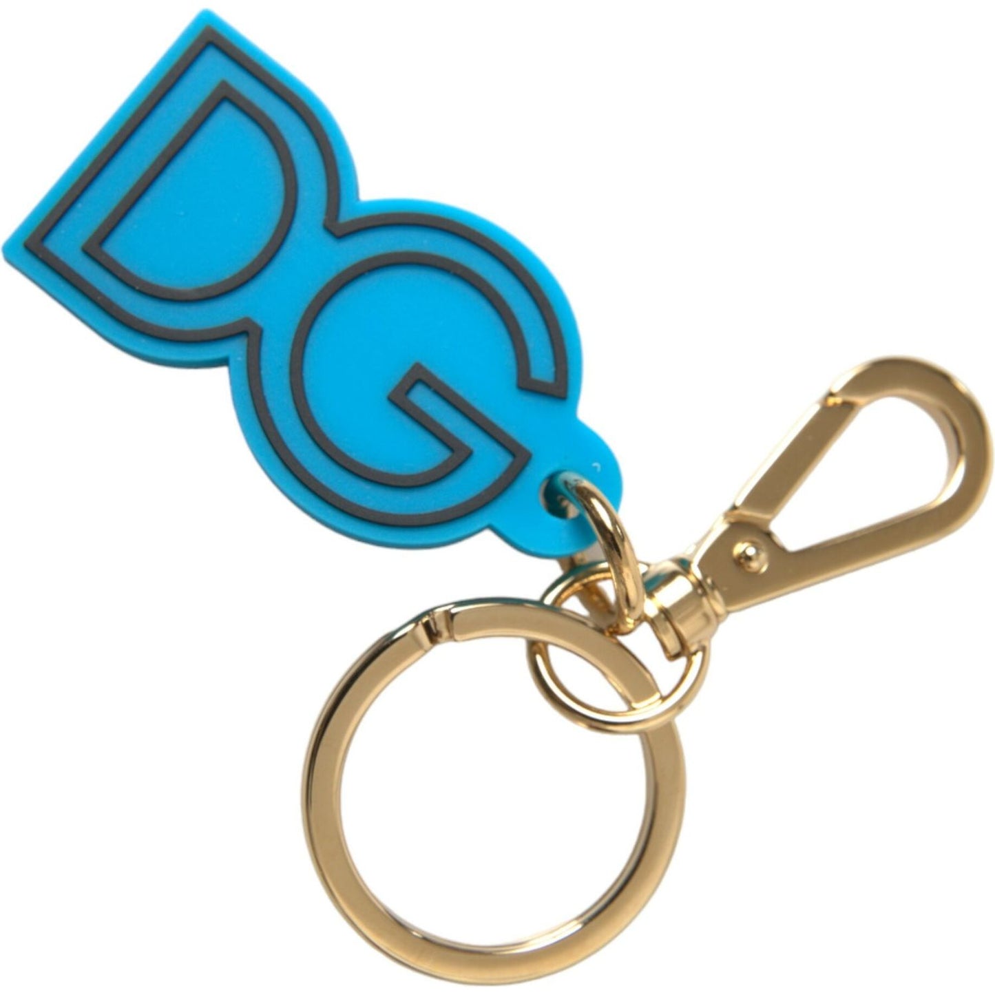 Elegant Blue & Gold Keychain Accessory