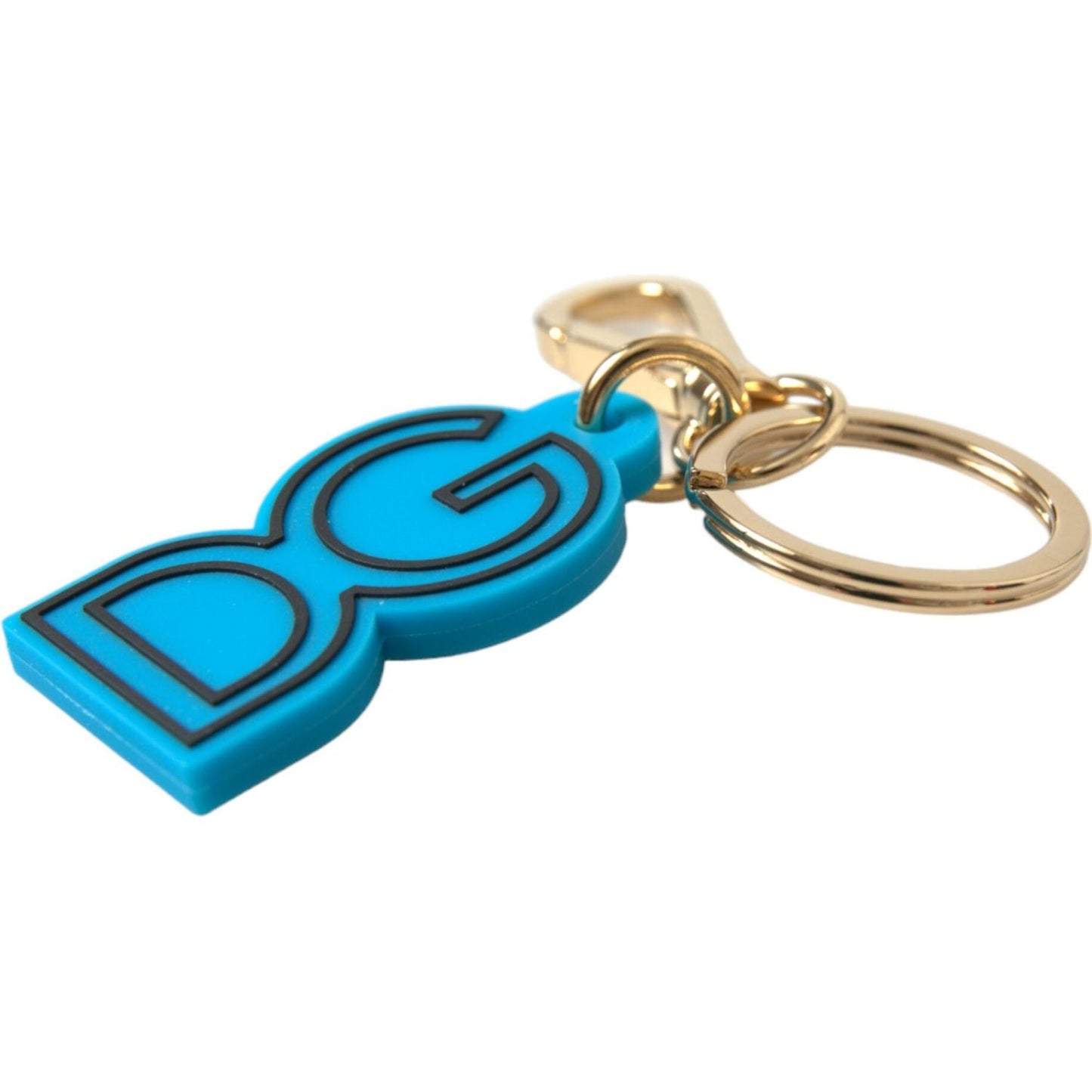 Elegant Blue & Gold Keychain Accessory