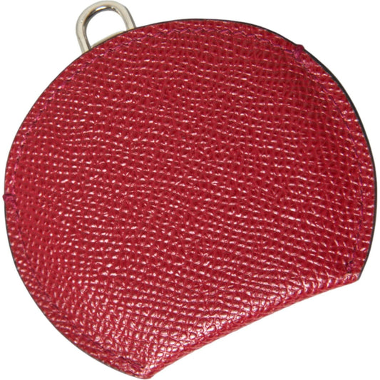 Elegant Red Leather Mirror Holder