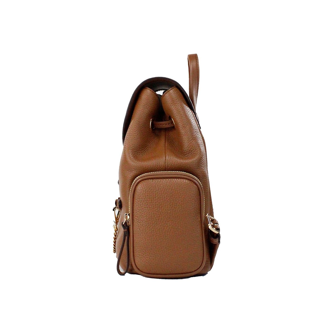 Front view with bag zipped and handles upright.