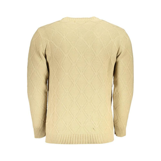 Elegant Diamond Pattern Crew Neck Sweater