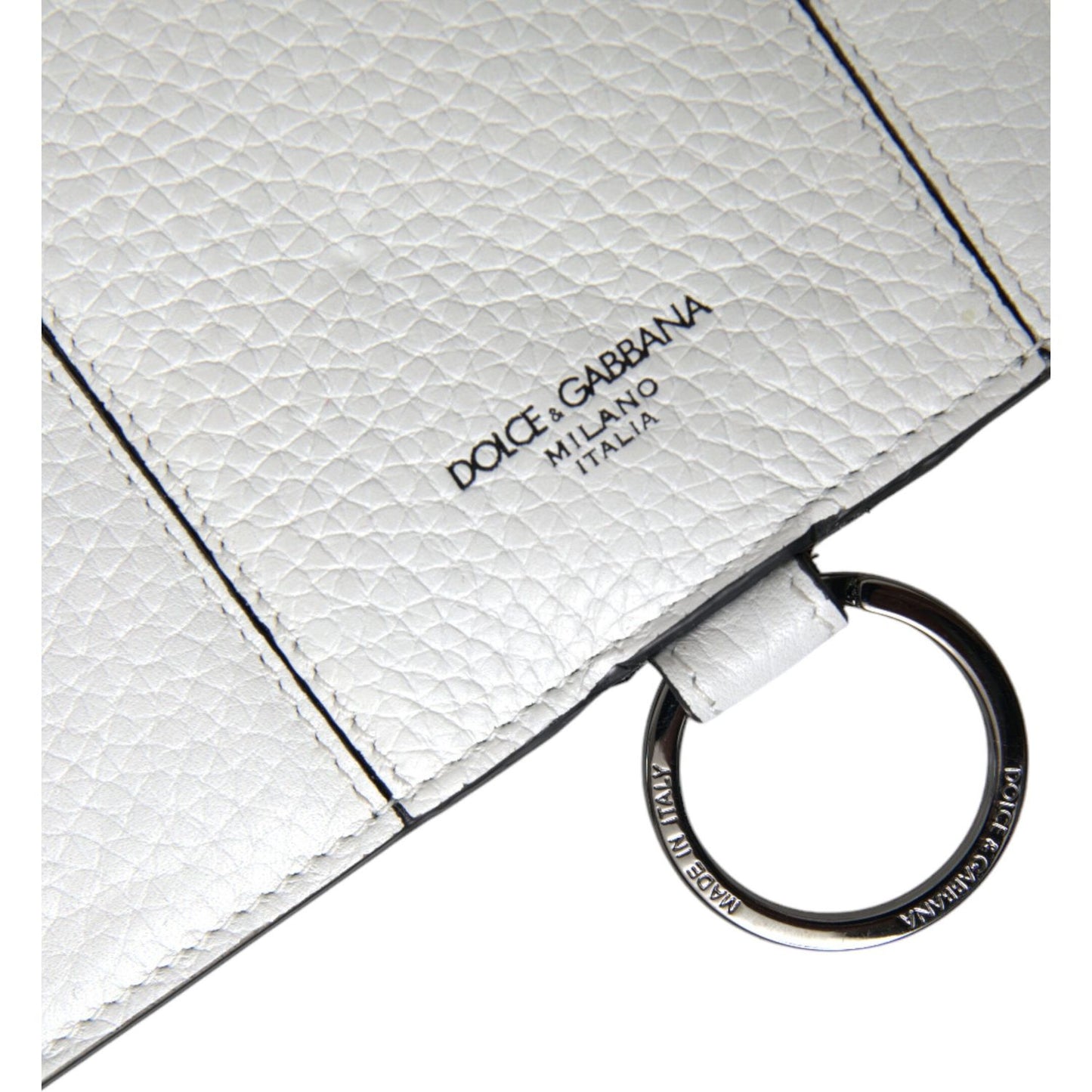 Elegant White Leather Crossbody Cardholder