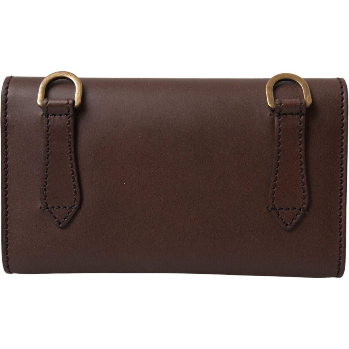 Elegant Leather Shoulder Bag in Rich Brown