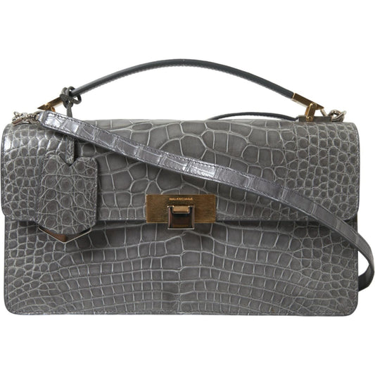 Alligator Leather Medium Shoulder Bag