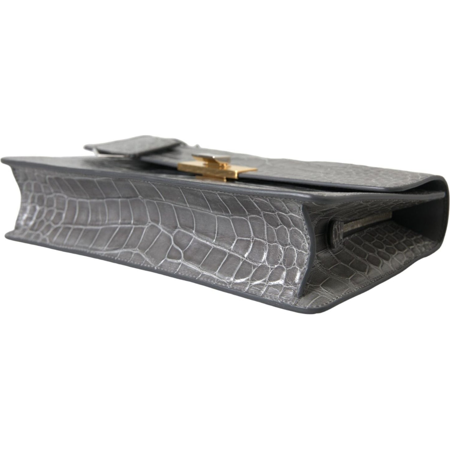 Alligator Leather Medium Shoulder Bag