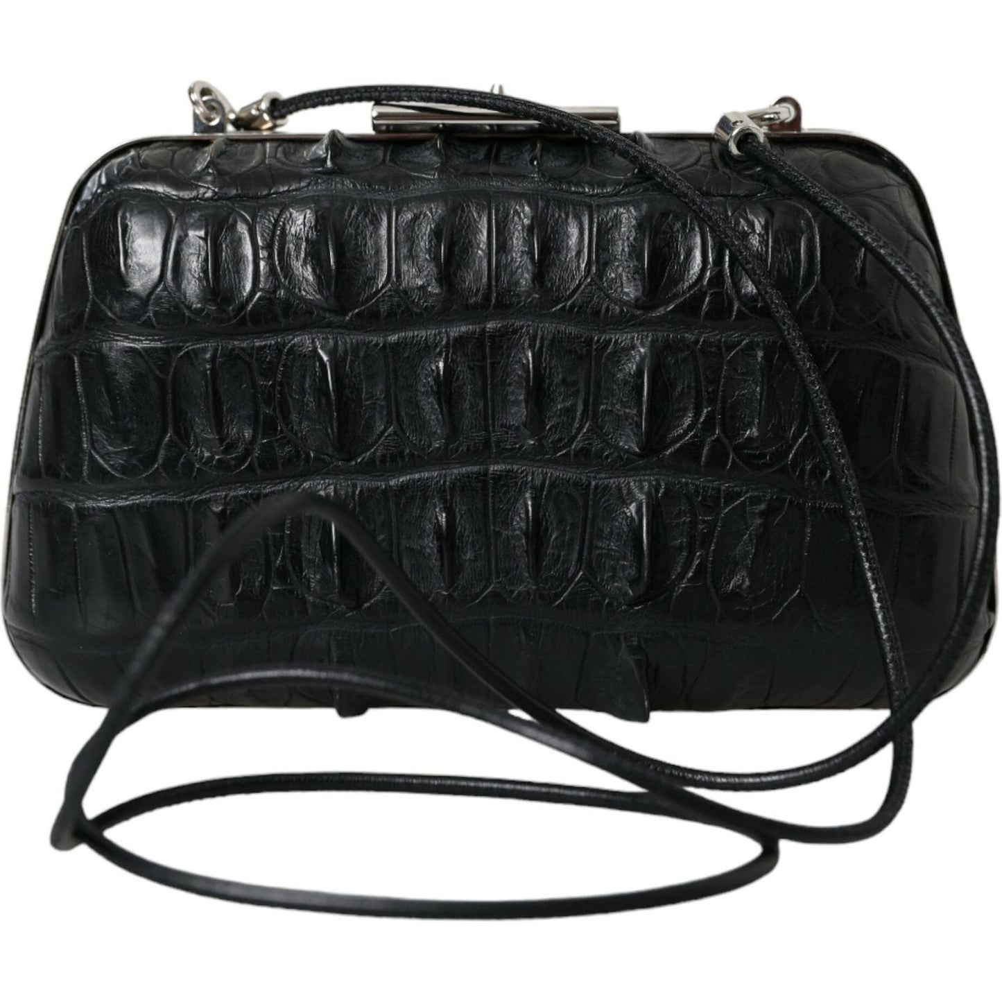 Elegant Crocodile Leather Evening Clutch