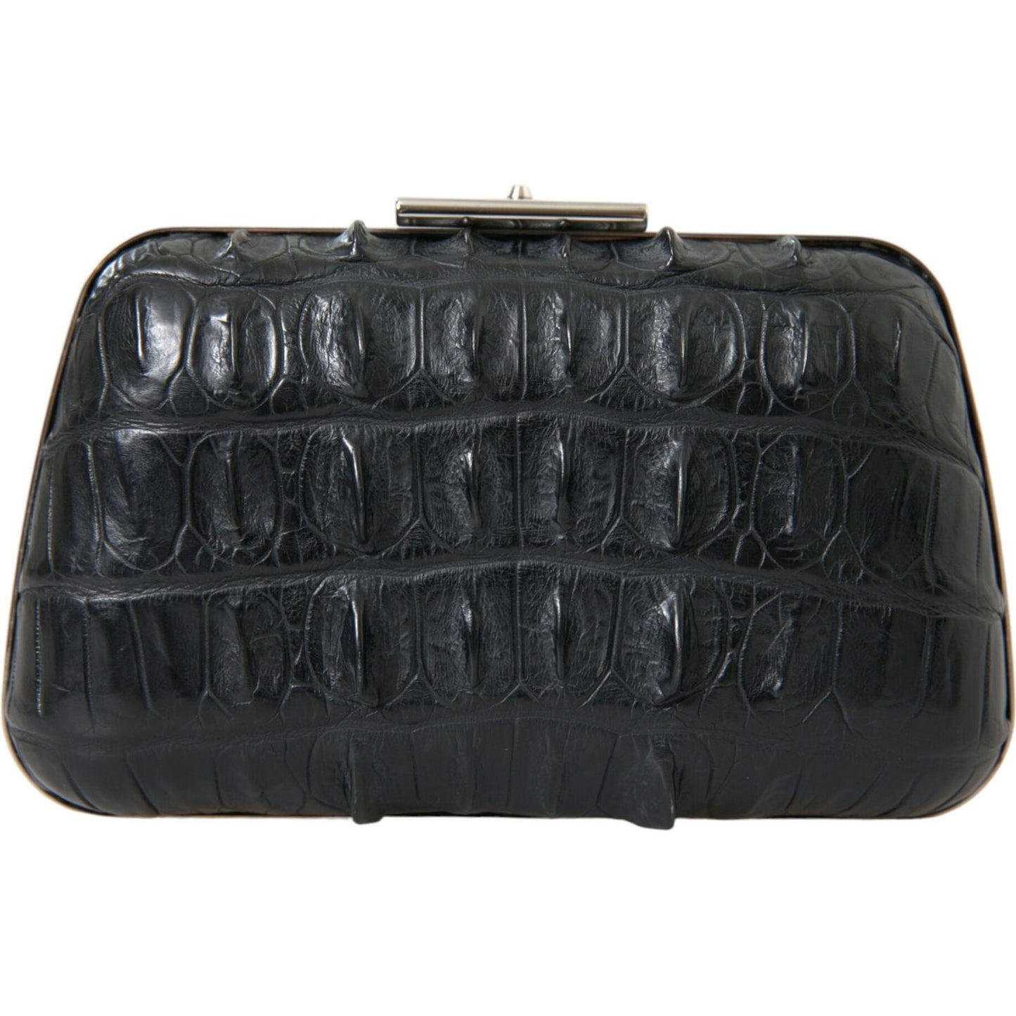 Elegant Crocodile Leather Evening Clutch