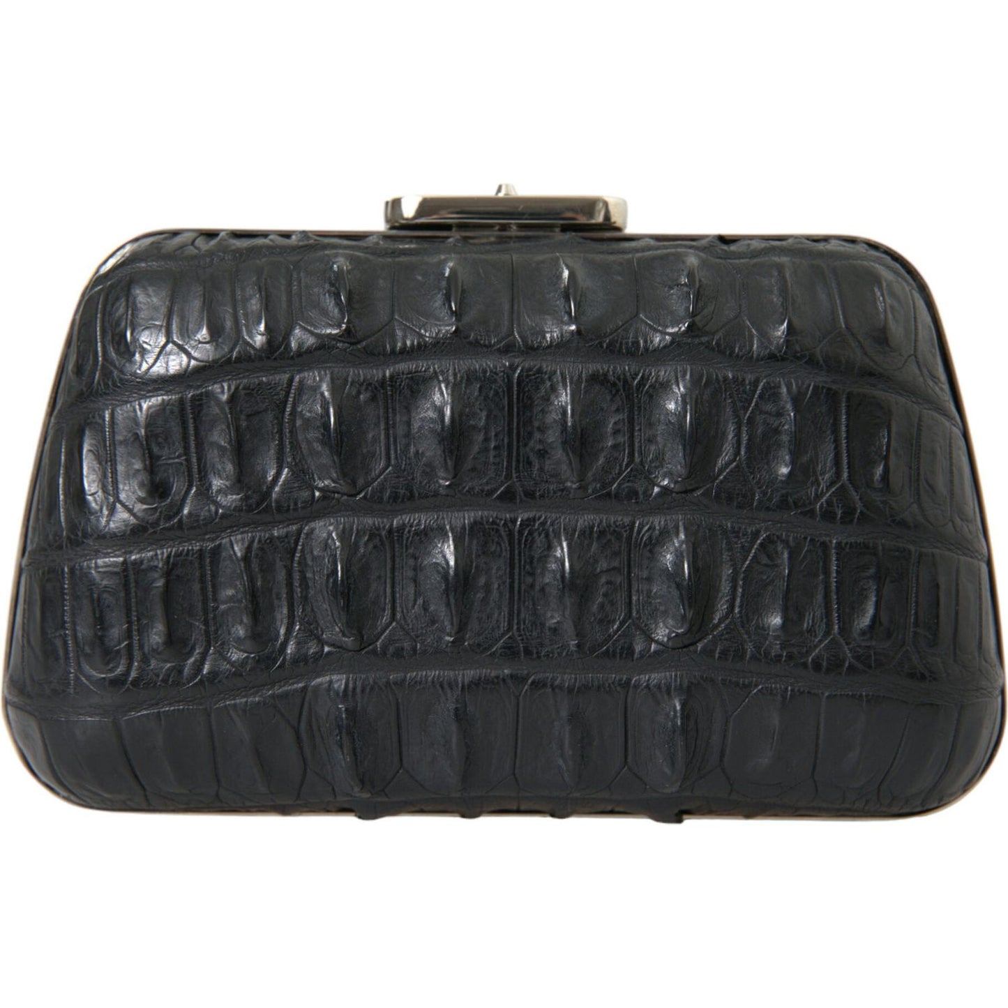 Elegant Crocodile Leather Evening Clutch