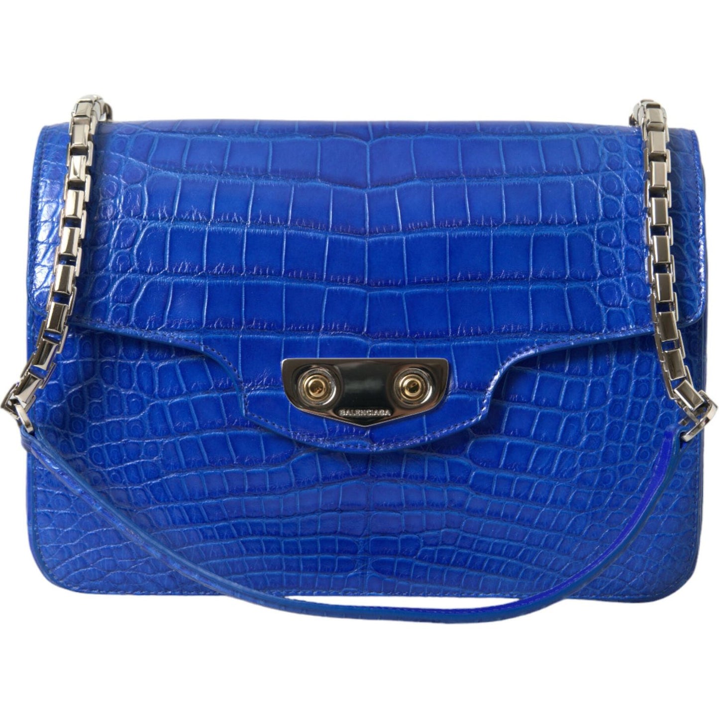 Chic Alligator Skin Chain Shoulder Bag