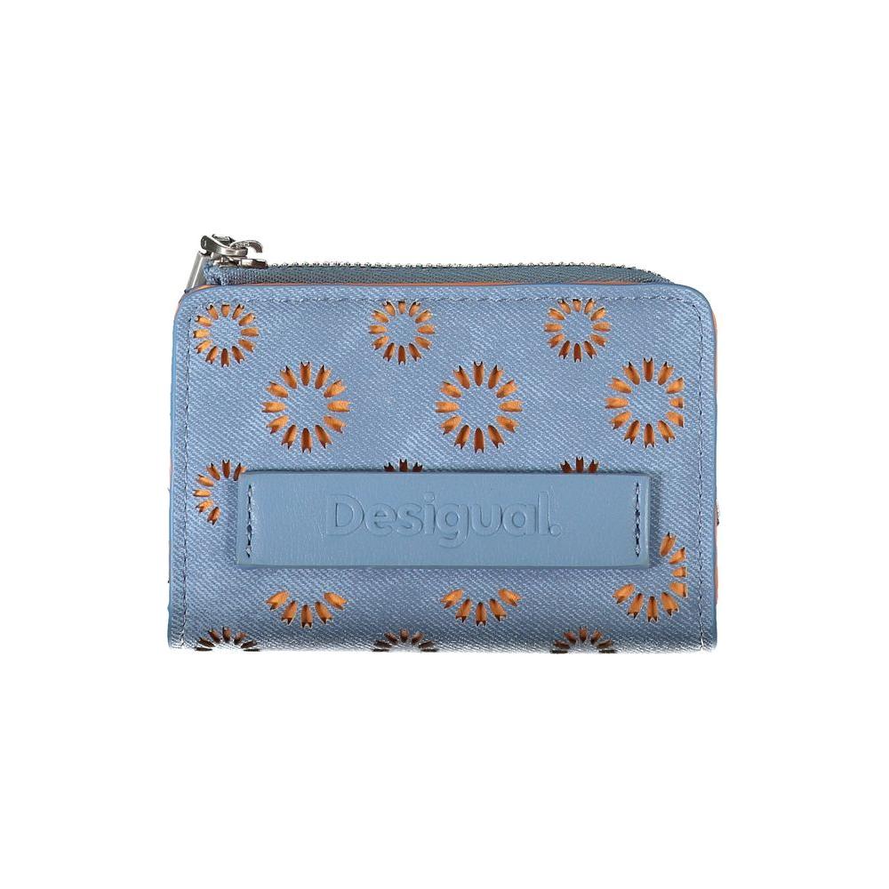 Light Blue Polyester Wallet